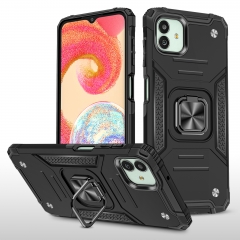 Shockproof Armor Ring Case for Samsung Galaxy M13 5G with 360 Rotating Metal Ring Stand Phone Cover Car Magnetic Absorption Holder Cover