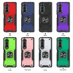 Phone Case for Samsung galaxy Z fold 4 case With bracket Anti-fall Vehicle magnetic Mobile Phone Case for fold 3 phone cover