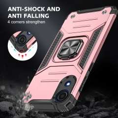 Rugged ring Shockproof TPU+PC For Samsung A03 Core Hybrid Car Holder Magnetic Mobile Phone Case