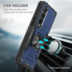 Phone Case for Samsung galaxy Z fold 4 case With bracket Anti-fall Vehicle magnetic Mobile Phone Case for fold 3 phone cover