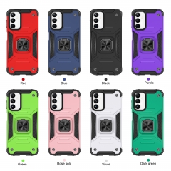 2 In 1 Shockproof Metal finger ring Magnetic Kickstand cell phone protective back cover case For Samsung Galaxy A14 5G