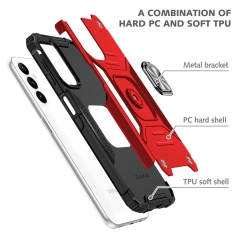 360 Rotatable Folding Handle Grip Design Screen protection Metal Bracket Phone Case For Samsung A14 5G