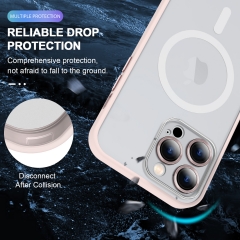 glass lens protector cover for iphone 14 pro max wireless charging magnetic cell phone case for iphone 13 12 11 XS xr 678 plus