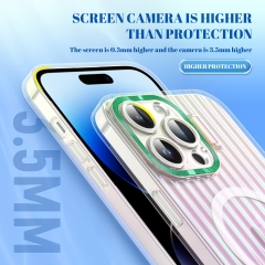 Camera Lens Invisible Holder Flip Phone Case for iPhone 13 12 14 Pro Max Clear Case