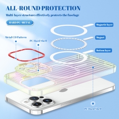 Camera Lens Invisible Holder Flip Phone Case for iPhone 13 12 14 Pro Max Clear Case