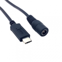 USB 3.1 Type C to DC 5.5 2.5mm  Extension Charge Cable