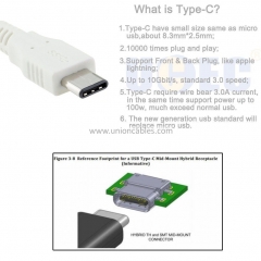 USB 3.1 Type C Male to USB 3.0 Type A Male Cable