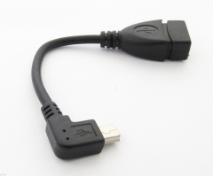 Mini 5pin USB male to USB 2.0 Female OTG Cable