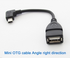 Mini 5pin USB male to USB 2.0 Female OTG Cable