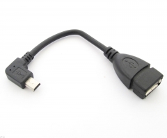 Mini 5pin USB male to USB 2.0 Female OTG Cable