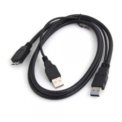 USB 3.0 AM to Micro B type Y USB 2.0 power cable