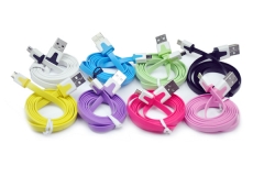 Flat Noodle Micro USB Charger Sync Cable Cord