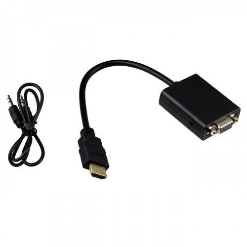 HDMI to VGA Converter With 3.5mm Audio Cable
