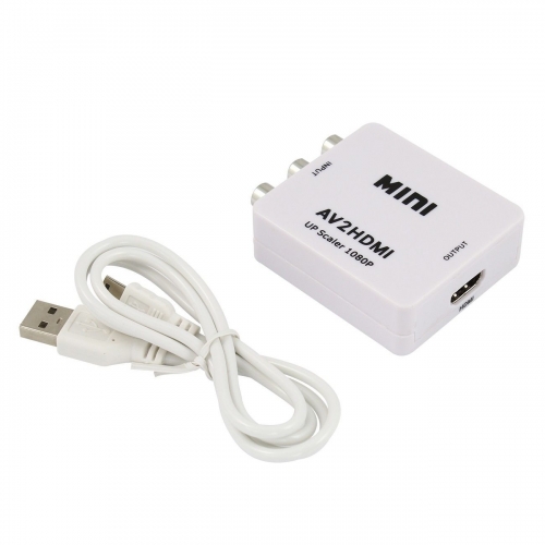 Mini Composite AV CVBS RCA to HDMI Video Converter Adapter