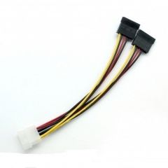 Molex IDE to dual SATA Power Adapter Y Cable