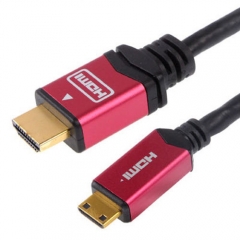 HDMI V1.4 to Mini HDMI M/M Cable-Metal shell