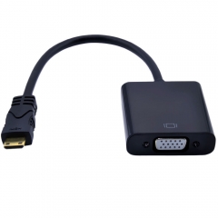 Mini HDMI to VGA Female Converter Cable