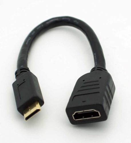Mini HDMI Type C Male to HDMI Female Cable