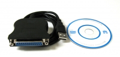 USB 2.0 To DB25 IEEE-1284 Parallel Printer Cable