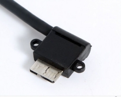 Right Angle USB 3.0 to Micro-b Data Sync & Charging Cable for Galaxy samsung s5