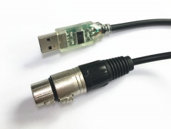 USB to RS485 serial interface with XLR end connector