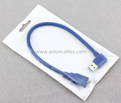 Right angle USB 3.0 male to female Extension cable