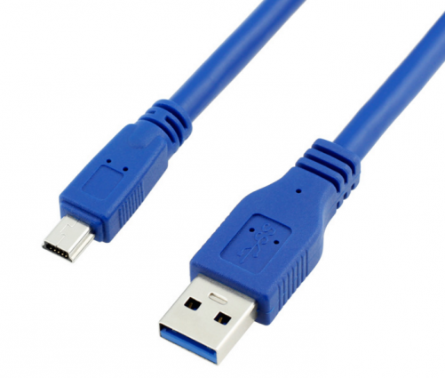 USB 3.0 A Male to Mini USB 10-Pin B Cable