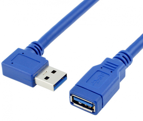 Right angle USB 3.0 male to female Extension cable