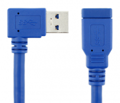 Right angle USB 3.0 male to female Extension cable