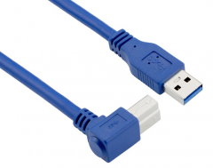 USB 3.0 A male to B male Right angle cable