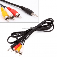 3.5mm Jack Plug to 3 RCA Male Video Audio Adapter Cable