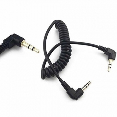 3.5mm Audio Cable 90 Degree srping TRS Jack Male to Male