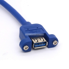 USB 3.0 Extension Cable USB 3.0 Male to Female Adapter Cord with Screw Panel