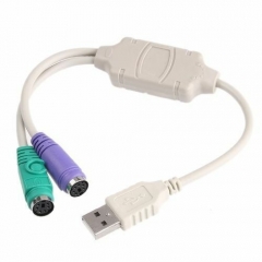 USB Type A Male to PS2 PS/2 Female Adapter Converter Keyboard/Mouse Cable