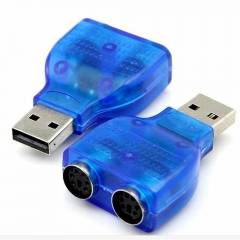 USB Type A Male to PS2 PS/2 Female Cable Adapter Converter Keyboard/Mouse