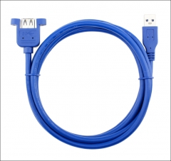 Panel Mount USB 3.0 Extension Cable Type-A Male to Female