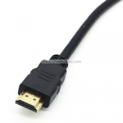 Panel Mount HDMI A Male to Female Extension cable