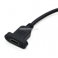 Panel Mount HDMI A Male to Female Extension cable