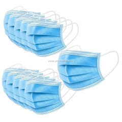 Disposable Face Mask Mouth Masks 3 layers Anti Flu Dust Proof Earloop