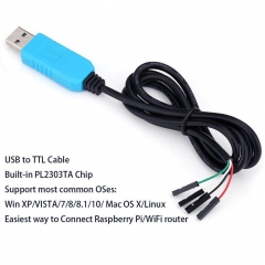PL2303TA USB to TTL RS232 4 Pin Serial Converter Cable for Win 7/8/8.1 Universal