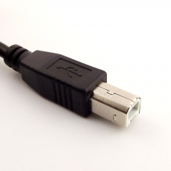 USB 2.0 A Female Panel Mount to USB B Male Socket Printer Cable Cord 1.5FT