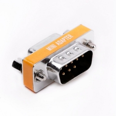 DB9 null modem male to female slimline data transfer serial port adapter