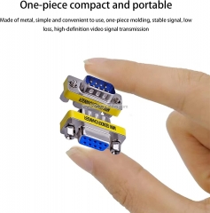 Rs232 Serial Cable 9 Pin DB9 Female to Female/Male to Male Gender Changer Coupler Adapter Connector