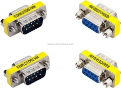 Rs232 Serial Cable 9 Pin DB9 Female to Female/Male to Male Gender Changer Coupler Adapter Connector