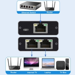 RJ45 1 to 2 Splitter Adapter Network 1000M LAN Ethernet Female Connector