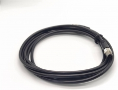 M8 4Pin Conductor Sensor Cables Straight Male to Male 2M AWG24 PVC Jacket