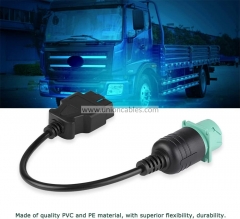 9 Pin to 16 Pin Cable Adapter, 9 Pin to 16 Pin OBD2 Truck Diagnostic Scanner Cable Adapter