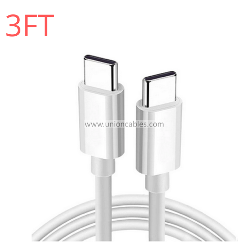 For Android iPhone 15 iPad Pro USB C Type C Fast Charger Cable PD Cord 60W