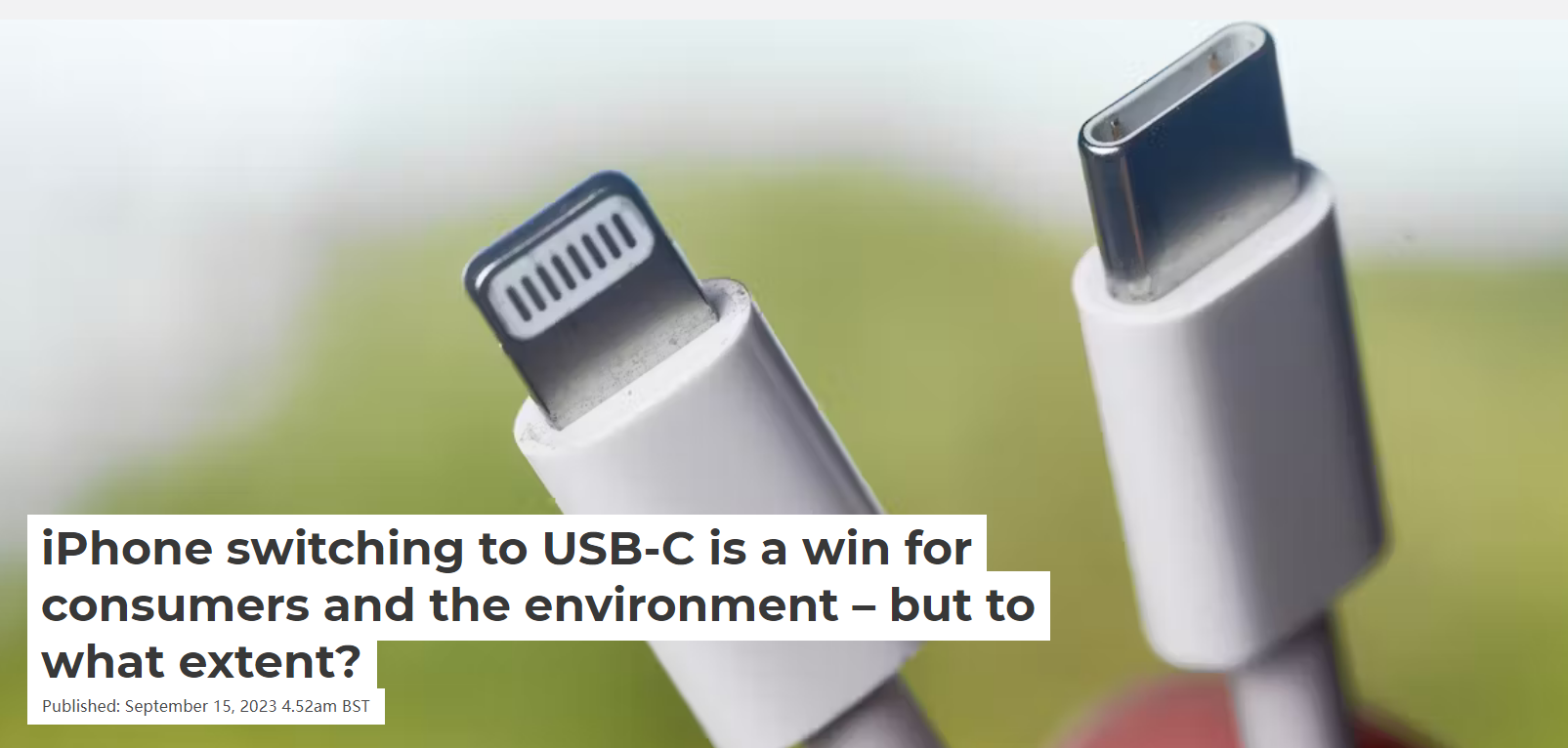 iPhone switching to USB-C is a win for consumers and the environment – but to what extent?