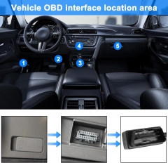 Type C to OBD Power Cable Adapter for Dash Camera Hardwire Charger Cable with Switch Button Connector Charger GPS DVR - 3.5M